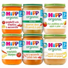 Hipp Organic Baby Food 7+ Month 24 Jar Assortment Including Meat
