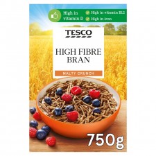 Tesco High Fibre Bran Cereal 750G