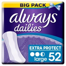 Always Dailies Scented Large Liners Value Pack 52 per pack