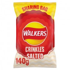 Walkers Crinkles Salted 140g