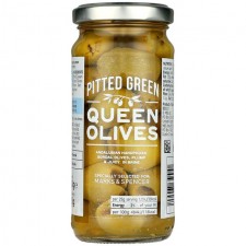 Marks and Spencer Pitted Green Queen Olives 225g