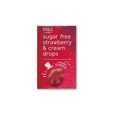 Marks and Spencer Sugar Free Strawberry and Cream Drops 42g