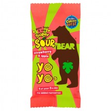 Bear Pure Fruit Yoyos Super Sour Strawberry and Apple 20G