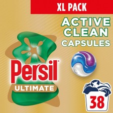Persil Ultimate Active Clean Laundry Washing Capsules 38 Washes