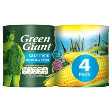 Green Giant Salt Free Sweet Corn 4x198g