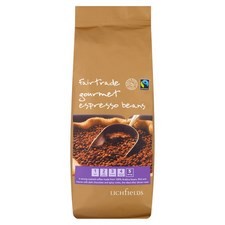 Lichfields Fairtrade Gourmet Espresso Beans 500g