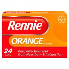 Rennie Orange 24 Chewable Tablets