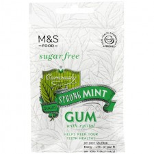 Marks and Spencer Sugar Free Curiously Strong Mint Gum 27g