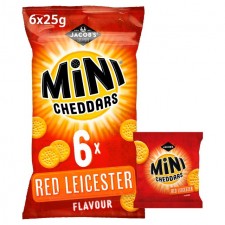 Jacobs Mini Cheddars Red Leicester 6 Pack
