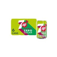 7Up Zero Sugar Cherry 6 x 330ml Cans