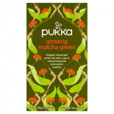 Pukka Organic Ginseng Matcha Green Tea Bags 20