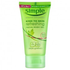 Simple Refreshing Facial Wash Gel Travel Sized Mini 50ml