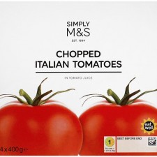 Marks and Spencer Chopped Italian Tomatoes 4 x 400g