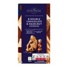 Asda Extra Special Belgian Double Chocolate and Hazelnut Cookies 200g