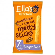 Ellas Kitchen Organic Sweetcorn and Carrot Melty Sticks 16g