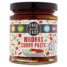 Free and Easy Free From Madras Curry Paste 198g