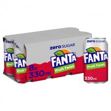 Fanta Fruit Twist Zero 8 X 330ml Cans