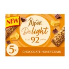 Alpen Delight Chocolate Honeycomb Bars 5 Per Pack