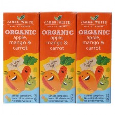 James White Organic Kids Apple Mango and Carrot 3 x 200ml