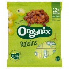 Organix Goodies 12 Organic Californian Raisins Mini Boxes 168g 12 Months