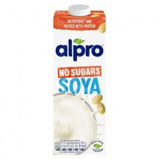 Alpro Unsweetened UHT Soya Milk Alternative 1L