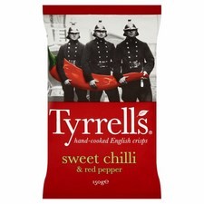Tyrrells Sweet Chilli and Red Pepper Potato Chips 150g