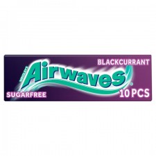 Retail Pack Wrigleys Airwaves Blackcurrant Gum 10 pieces x 30 Pack