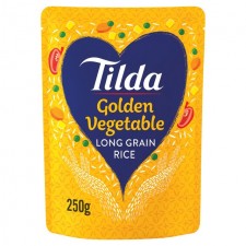Tilda Golden Vegetable Long Grain Rice 250g