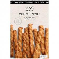 Marks and Spencer All Butter Cheese Twists Twinpack 250g