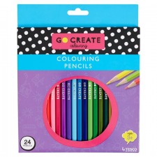 Tesco Go Create Colouring Pencils 24 Pack