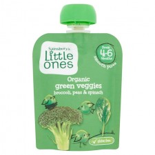 Sainsburys Little Ones Organic Green Veggies Smooth Puree 4+ Months 70g