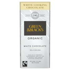 Green And Blacks White Cooking Chocolate 150g