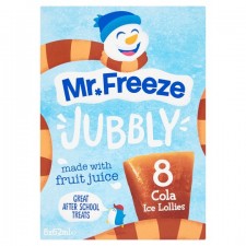 Calypso Mr Freeze Jubbly Ice Lollies Cola 8X62ml