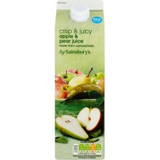 Sainsburys Apple and Pear Juice Drink 1L Carton