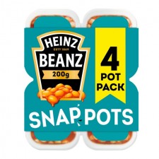 Heinz Baked Beans Snap Pots 4x 200g