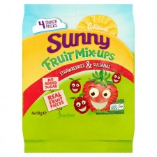 Whitworths Sunny Fruit Mix Ups Strawberry and Sultana 4 x 18g