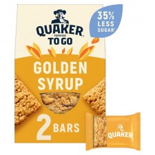 Quaker Porridge To Go Squares Golden Syrup 2 x 55g