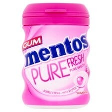 Mentos Gum White Bubble Fresh Bottle 70G