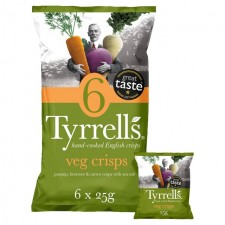 Tyrrells Mixed Root Vegetable Multipack 6 x 25g