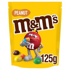 M&Ms Peanut Chocolate Pouch Bag 125g