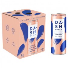 Dash Water Sparkling Peach 4 x 330ml