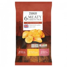 Tesco Meaty Variety Crisps 6 Pack