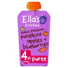 Ellas Kitchen Organic Sweet Potato Pumpkin Apple and Blueberries 120g 4 Months