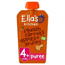 Ellas Kitchen Organic Butternut Squash Carrots Apples and Prunes 120g 4 Month