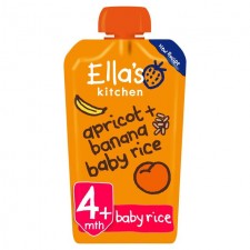 Ellas Kitchen Organic Bananas Apricots and Baby Rice 120g 4 Months