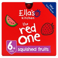 Ellas Kitchen Organic Smoothie Fruits The Red One 5 x 90g 6 Month