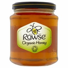 Rowse Organic Pure Clear Honey 340g jar