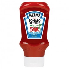 Heinz Top Down 50% less Sugar and Salt Tomato Ketchup 435g