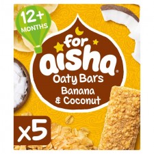 For Aisha Oaty Bars Banana and Coconut 5 x 25g