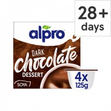 Alpro Dark Chocolate Soya Dessert 4 x 125g